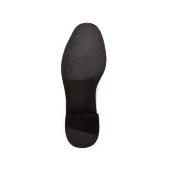 CALVIN KLEIN TIANA LEATHER ANKLE BOOTIES IVORY NIB SZ 9.5 - Picture 4 of 5